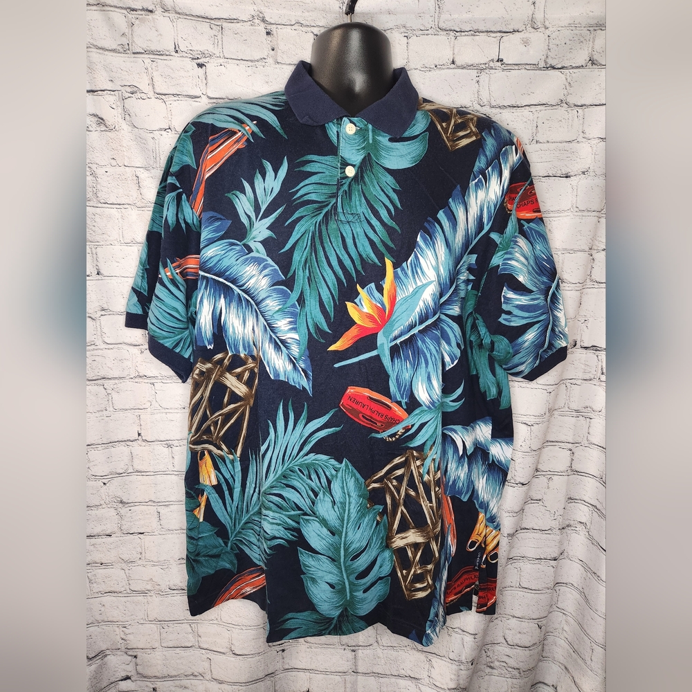 Ralph Lauren Men's Tropical Hawaiian Polo Shirt Size XL
